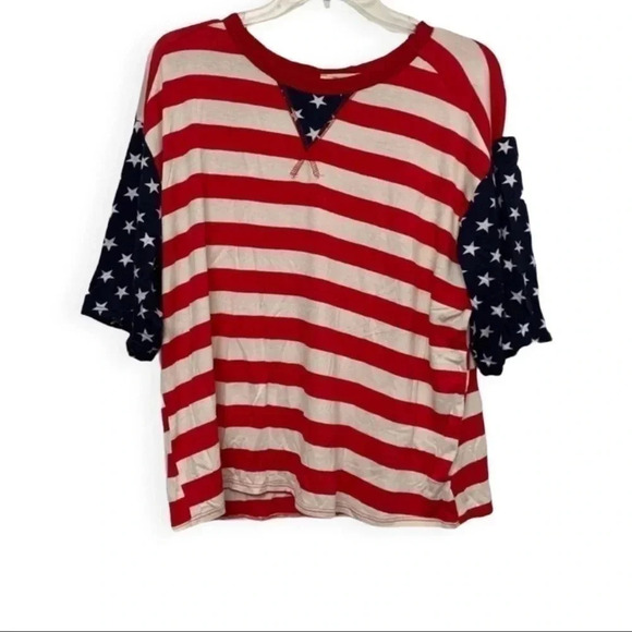 1 LEFT! American Flag Top - Picture 2 of 5